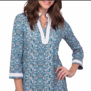 Peter Millar paisley top with SPF 50+-LIKE NEW!😀